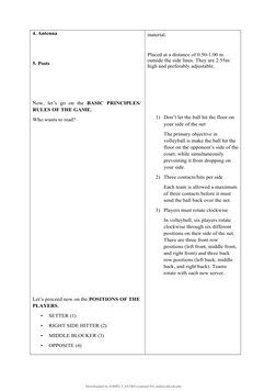 Volleyball Lesson Plan for PE Class | PDF | Volleyball