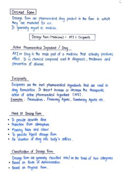 Unit 1 Pharmaceutics (Imperfect Pharmacy) | PDF
