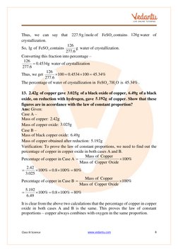 Class IX Science 
www.vedantu.com  (http://www.vedantu.com/)
8 
 
 
 
Thus, we can say that 227.9g mole of 
4
FeSO contains 1