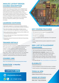 Analog Layout Design Course Overview | PDF | Cmos | Integrated Circuit
