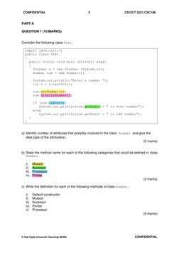 CSC186 Final Exam Overview | PDF | Constructor (Object Oriented ...