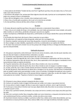 1º ARTIGO (CONTINUAÇÃO): CRIADOR DO CÉU E DA TERRA 
 
A criação 
 
1. Estas palavras do Símbolo "Criador do Céu e da Terra" s