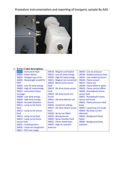 AAS Procedure for Inorganic Sample Analysis | PDF | Atomic Absorption ...