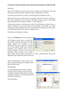 AAS Procedure for Inorganic Sample Analysis | PDF | Atomic Absorption ...