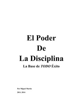 El Poder de La Disciplina | PDF