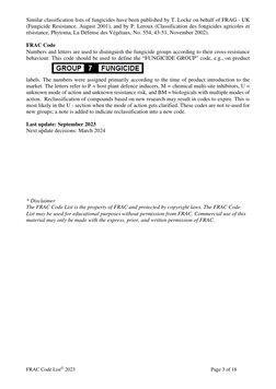 Frac Code List 2023 - Final | PDF | Fungicide | Biochemistry