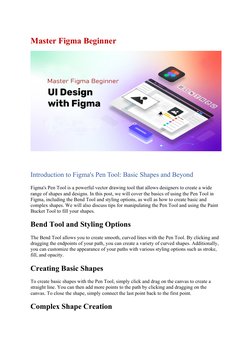 Master Figma Beginner
Introduction to Figma's Pen Tool: Basic Shapes and Beyond
Figma's Pen Tool is a powerful vector drawing