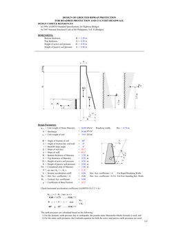 Grouted Riprap Design for Road Protection | PDF
