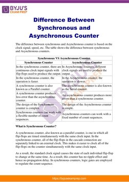Synchronous vs Asynchronous Counters Explained | PDF | Computers