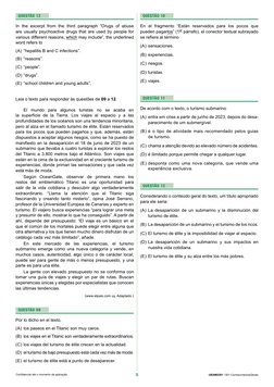 5
UEAM2301 | 001-ConhecimentosGerais
Confidencial até o momento da aplicação.
Questão  10
En el fragmento “Están reservados p