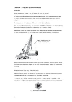 8
Chapter 1 Flexible steel wire rope
Introduction 
Flexible steel wire rope (FSWR) is the link between the crane and the load