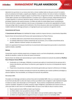 Confidential 
 
 
 
©AB InBev 2020. All rights reserved. 
 
 
 
Page 9 of 132 
MANAGEMENT PILLAR HANDBOOK 
laboratorio lo