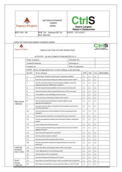 PCC Work Method Statement Guide | PDF | Concrete | Materials