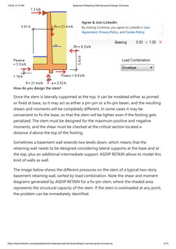 1/9/24, 6:14 PM
Basement Retaining Wall Structural Design Overview
https://www.linkedin.com/pulse/basement-retaining-wall-str