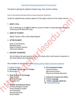 Primary 5 Quantitative Reasoning Exam | PDF