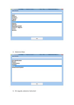  
 
 
 
5. Selecione Body: 
 
 
6. Em seguida, selecione Instrument: 
 
