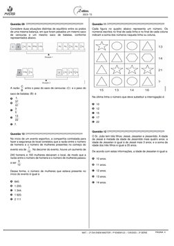 MAT. – 2º DIA ENEM MASTER – P1ENEM1U3 – 13/9/2023 – 2ª SÉRIE 
 
PÁGINA  4 
 2023- T2 
 
Questão 09  
 
Considere duas sit
