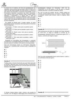 MAT. – 2º DIA ENEM MASTER – P1ENEM1U3 – 13/9/2023 – 2ª SÉRIE 
 
PÁGINA  8 
 2023- T2 
O projeto de um contêiner, em forma