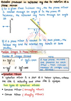 S
u
n
i
l
 
J
a
n
g
r
a
PHYSICS 
Rotation produced
in reflected ray due to rotation of a
plane
mirror
i) . For a given fixed