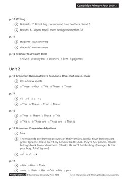 Level 1 Grammar Workbook Answer Key | PDF | Bees