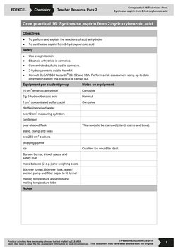 EDEXCEL 
Chemistry  
Teacher Resource Pack 2 
© Pearson Education Ltd 2016 
This document may have been altered from the orig
