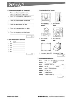 Project Fourth Edition Unit 1 Test | PDF