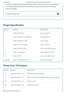 Nmap Cheat Sheet: Commands & Flags 2023 | PDF | Port (Computer ...