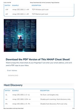 Nmap Cheat Sheet: Commands & Flags 2023 | PDF | Port (Computer ...