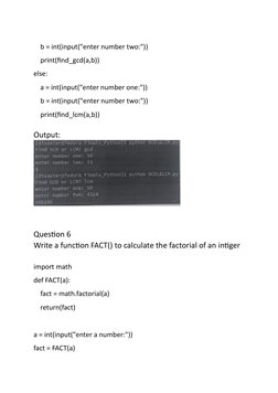 b = int(input("enter number two:")) 
    print(find_gcd(a,b)) 
else: 
    a = int(input("enter number one:")) 
    b