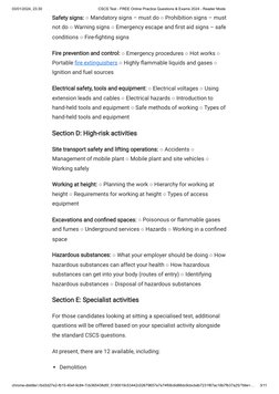 03/01/2024, 23:30
CSCS Test - FREE Online Practice Questions & Exams 2024 - Reader Mode
chrome-distiller://bd3d27e2-fb15-40ef