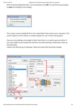 Adding Bolts To The Tekla Structures Catalog - Tekla User Assistance | PDF