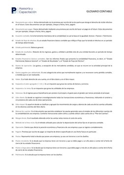 Glosario de Términos Contables | PDF | Contabilidad | Hoja de balance