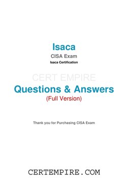 CISA questions, answers manual11th 英語版 CISA Exam Sample