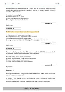 CISA questions, answers manual11th 英語版 CISA Exam Sample