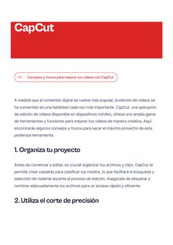 03
Consejos y trucos para mejorar tus videos con CapCut
A medida que el contenido digital se vuelve más popular, la edición d