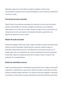 diferentes capas para crear efectos visuales complejos y únicos. Esta
funcionalidad te proporciona una mayor flexibilidad y c