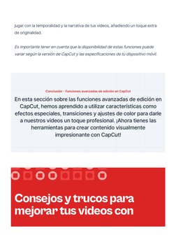 jugar con la temporalidad y la narrativa de tus videos, añadiendo un toque extra
de originalidad.
Es importante tener en cuen