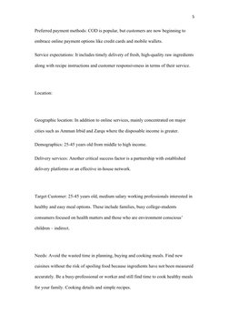 5
Preferred payment methods: COD is popular, but customers are now beginning to 
embrace online payment options like credit c