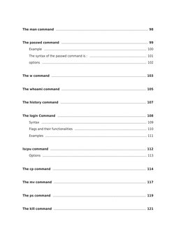 The man command 
98
 ................................................................................................... 
The
