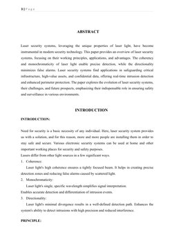 Laser Security Alarm Project.pdf Laser Security Alarm System Report | PDF | Resistor | P–N Junction