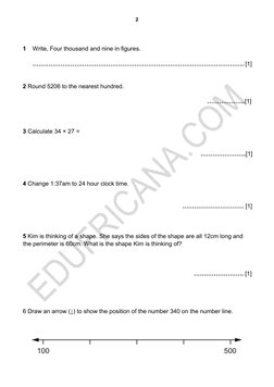 Grade 5 Term 2 Maths Exam Paper | PDF | Mathematics