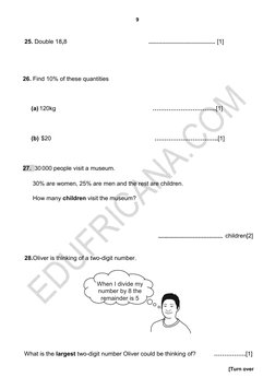 Grade 5 Term 2 Maths Exam Paper | PDF | Mathematics