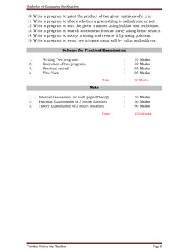 Bachelor of Computer Application 
 
Tumkur University, Tumkur 
Page 6 
 
10. Write a program to print the product of two give