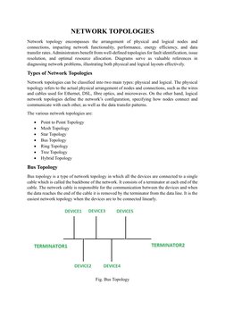 Overview of Network Topologies | PDF | Network Topology | Computer Network