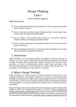 Design Thinking for Innovation and Creativity | PDF | Design Thinking ...