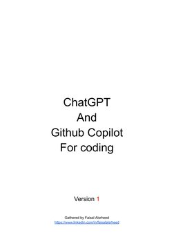 ChatGPT & GitHub Copilot Guide | PDF
