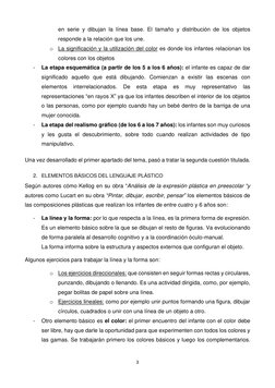 3 
 
en serie y dibujan la línea base. El tamaño y distribución de los objetos 
responde a la relación que los une. 
o La sig