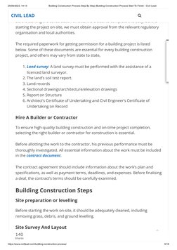 Step-by-Step Building Construction Guide | PDF | Concrete | Wall