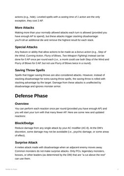 Nimble 5e Combat Rules Overview | PDF | D20 System | Role Playing Games
