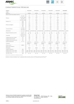 Características Técnicas Aermec MVBM | PDF | Temperatura | Gases